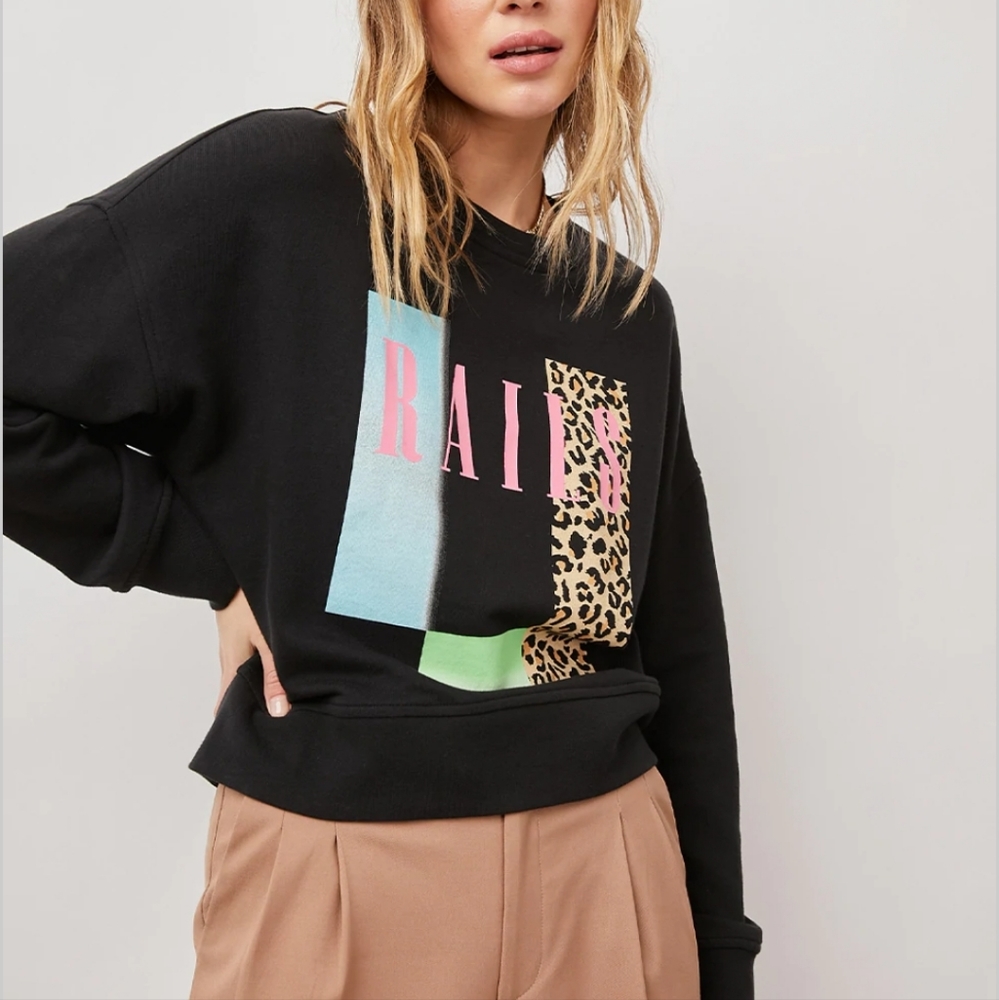 RAILS Alice neon rails sweatshirt
